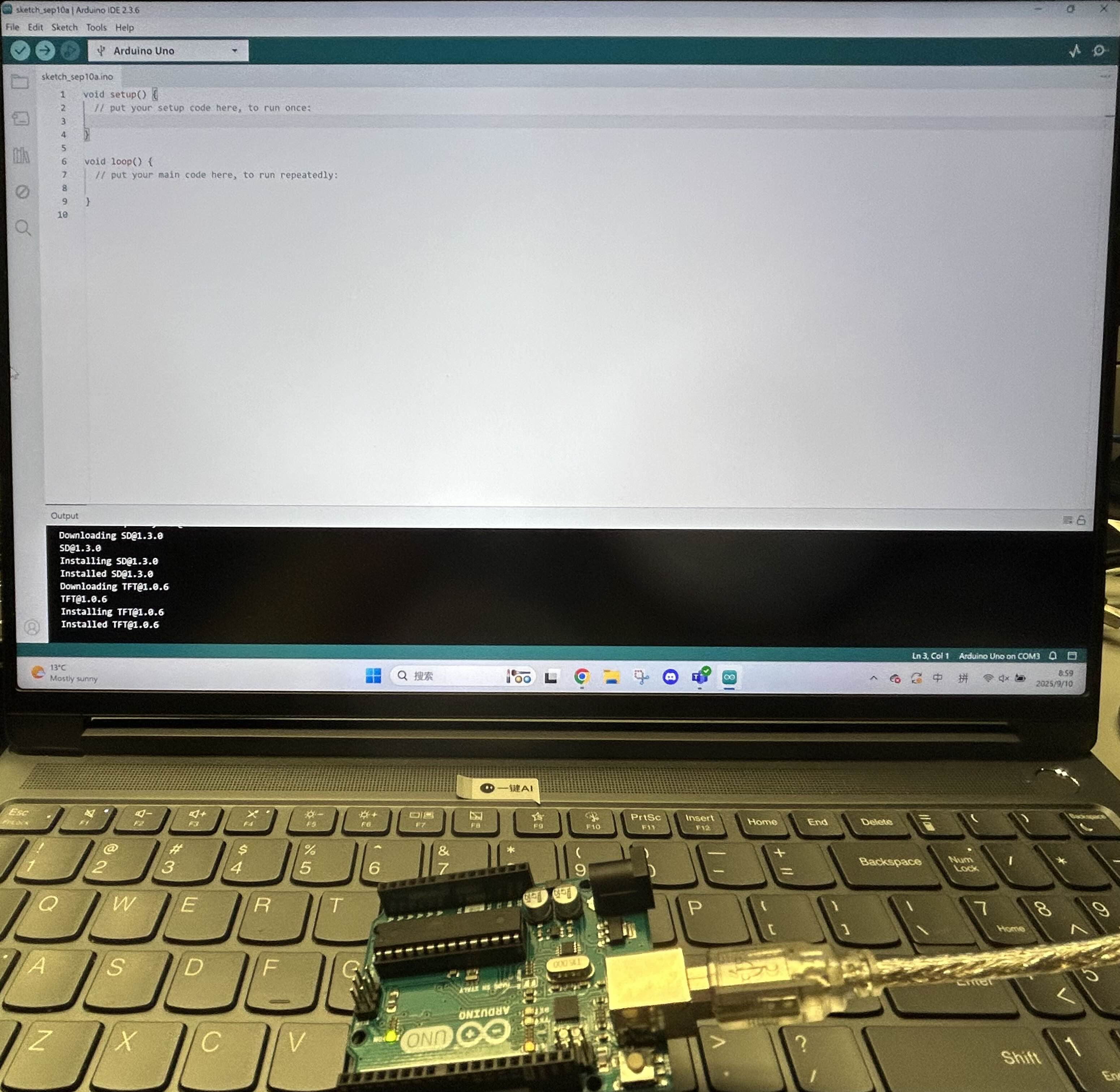 Simply open the basic sketch in the Arduino IDE, connect it to the Arduino board, and make the orange LED light up. <a href='https://www.youtube.com/embed/tgbNymZ7vqY' target='_blank'><p>Project Video Link</p></a>